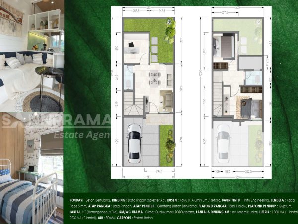 rumah dijual paradise serpong city 2 sannprama